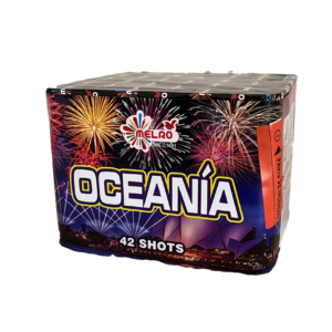 Bateria Oceania/Paris 42 efeitos 16mm multicolores